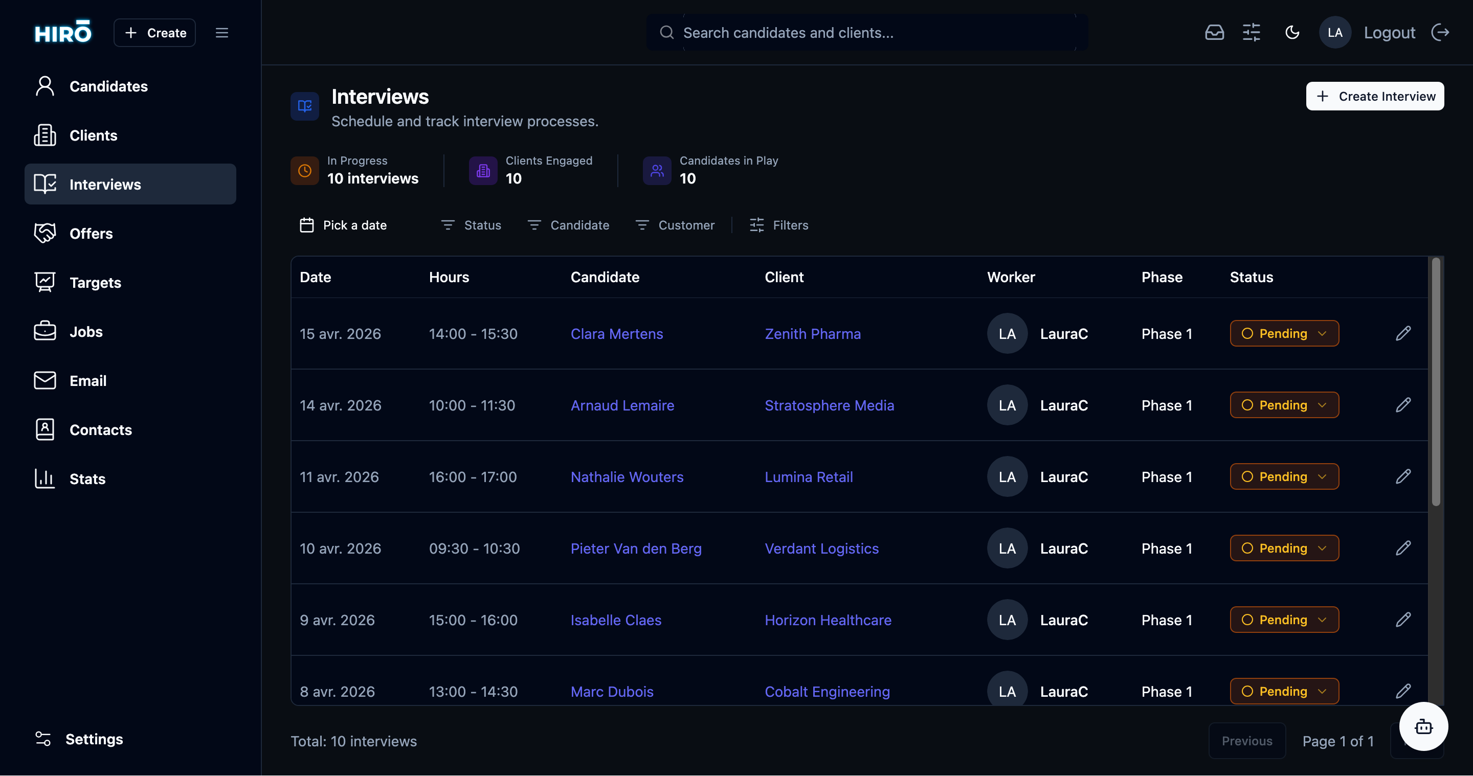 Interviews and offers without bottlenecks